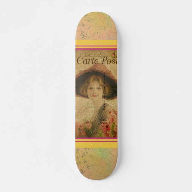 Placa de patineta postal francesa (Anverso )