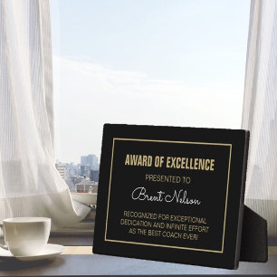 Placa de regalo para entrenadores