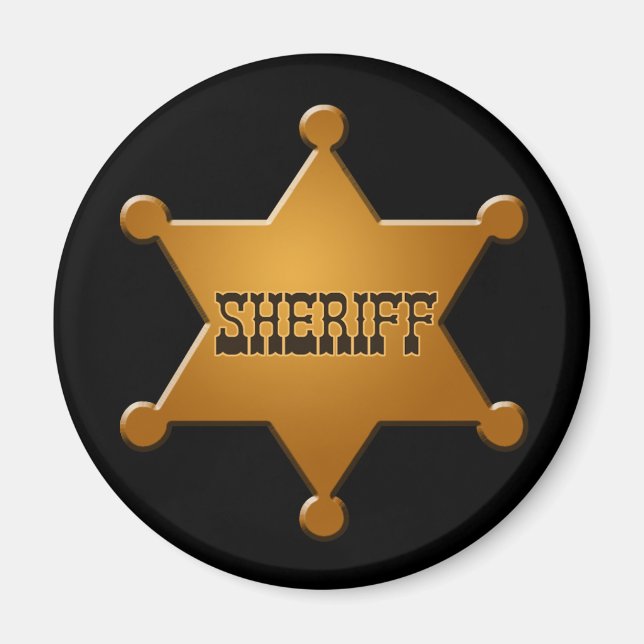 Placa de Sheriff - imán (Frente)