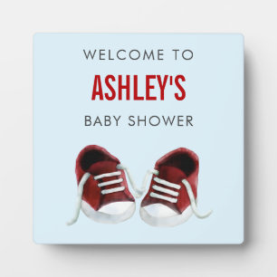Placa de signos de bienvenida de Baby Shower para 