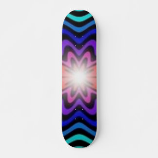 Placa de skateboard abstracta colorida