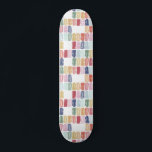 Placa de skateboard de colores vivos<br><div class="desc">El pop perfecto de colores brillantes con estas divertidas joyas de acuarela en esta divertida patineta.</div>