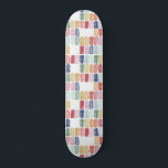 Placa de skateboard de colores vivos<br><div class="desc">El pop perfecto de colores brillantes con estas divertidas joyas de acuarela en esta divertida patineta.</div>