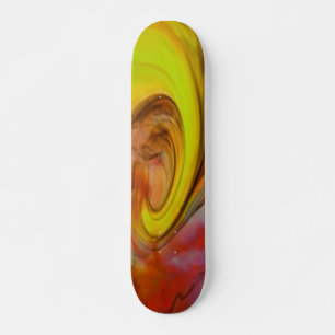 Placa de skateboard de líquidos de color