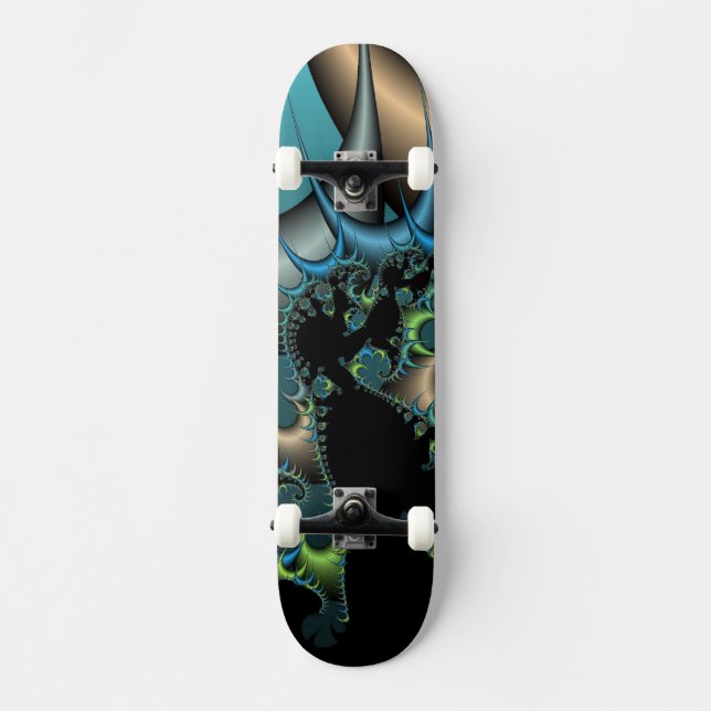 Placa de skateboard Fractal (Anverso)