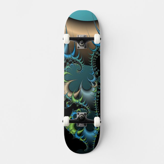 Placa de skateboard Fractal (Anverso)