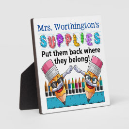 Placa de suministro para oficina o escuela