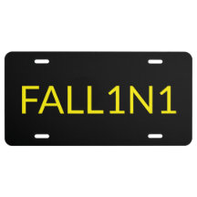 Placa de vanidad de la licencia de Lucifer FALL1N1