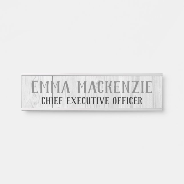 Placa del nombre del Rótulo de la puerta colgante  (Anverso)