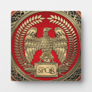 Placa Expositora [100] Águila imperial romana dorada