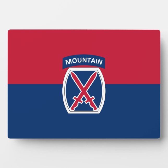 Placa Expositora 10.ª División de Montaña (Frente)