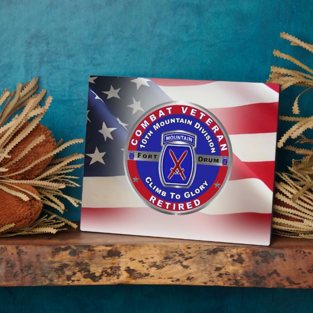 Placa Expositora 10.º Veterano Jubilado (Lado)