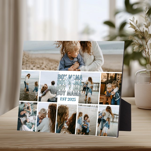 Placa Expositora 10 Boy Mama Custom Photo Collage  (Subido por el creador)