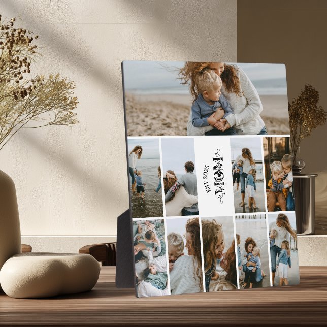 Placa Expositora 10 Custom Photo Collage Best Mom Ever  (Subido por el creador)