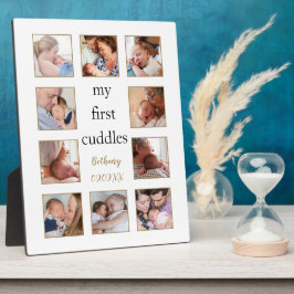 Placa Expositora 10 Imágenes Collage Mi primer nombre de recién nac