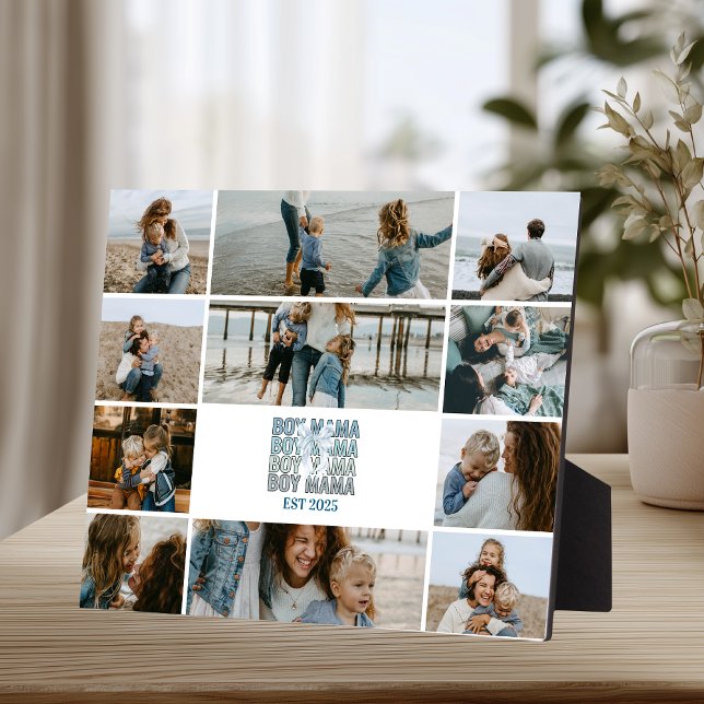 Placa Expositora 11 Boy Mama Custom Photo Collage (Subido por el creador)