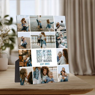 Placa Expositora 11 Mamá de niños Collage de fotos personalizado