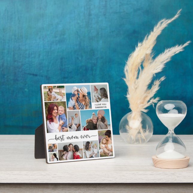 Placa Expositora 11 Photo Collage Best Mom Ever  (in situ)