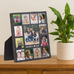 Placa Expositora 13 Collage de fotos familiar crea su propio tabler<br><div class="desc">Crea tu propia placa de collage de fotos con 13 de tus fotos favoritas en un fondo de Chalkboard.Personalízate con el nombre de la familia y la fecha establecida.</div>