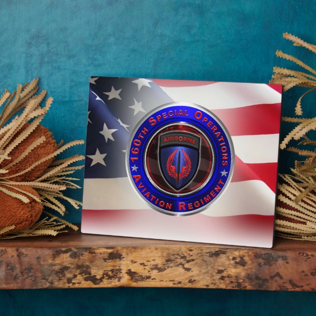 Placa Expositora 160.ª Operación Especial Aviación "NIGHTSTALKERS" (Lado)