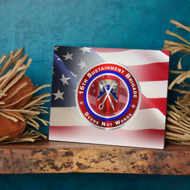 Placa Expositora 16.ª Brigada de Sostenimiento (Lado)