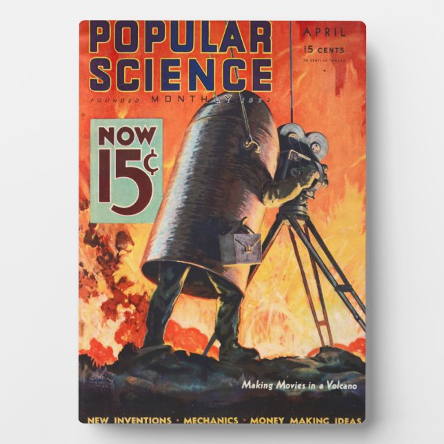 PLACA EXPOSITORA 1933! ARTE DE CUBRIMIENTO DE REVISTAS (Frente)