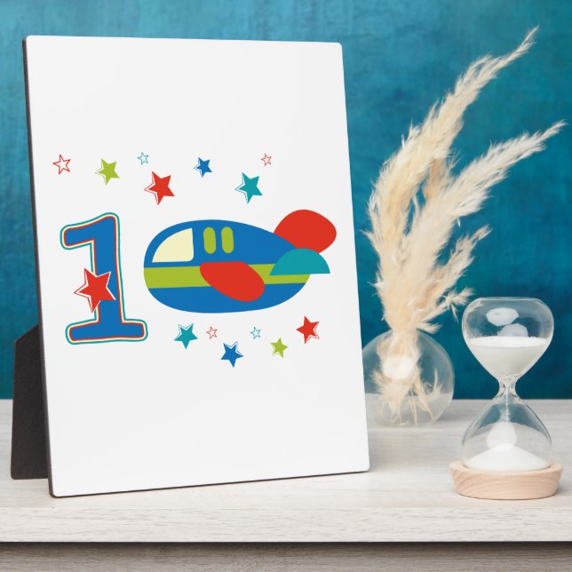 Placa Expositora 1.ᵉʳ avión de cumpleaños (Lado)
