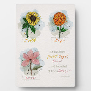 Placa Expositora 1 Cor 13:13 El mayor es el Rótulo de amor