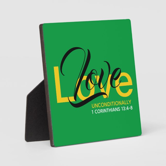 Placa Expositora 1 Corintios 13 | AMOR cristiano (Anverso)