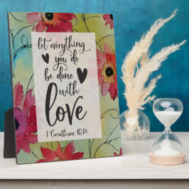 Placa Expositora 1 Corintios 16 14 Que todo se haga con amor