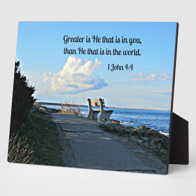 Placa Expositora 1 Juan 4:4 (Lado)