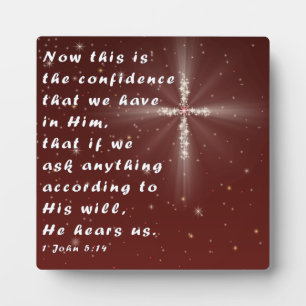 Placa Expositora 1 Juan 5:14