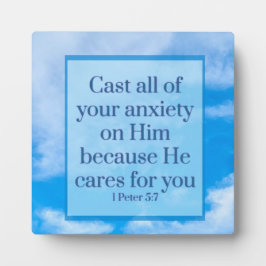 Placa Expositora 1 Pedro 5:7