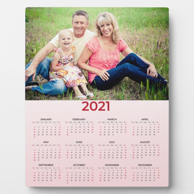 Placa Expositora 2021 Calendar Photo Plaque (Frente)