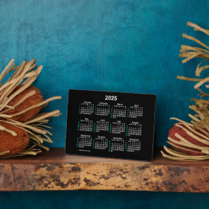 Placa Expositora 2025 Neon 52 Semanas Calendario de Mostrador ISO p