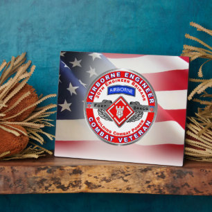 Placa Expositora 20.ª Ingeniera Brigada Combatiente Veterano