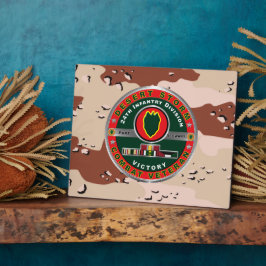 Placa Expositora 24.ª Tormenta del Desierto de la División de Infan