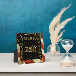 Placa Expositora ¡250 cumpleaños felices América!