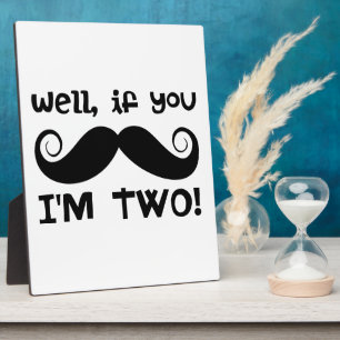 Placa Expositora 2.º bigote de cumpleaños