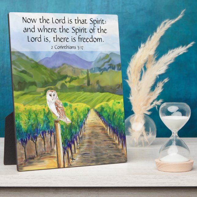 Placa Expositora 2 Corintios 3:17  (Lado)