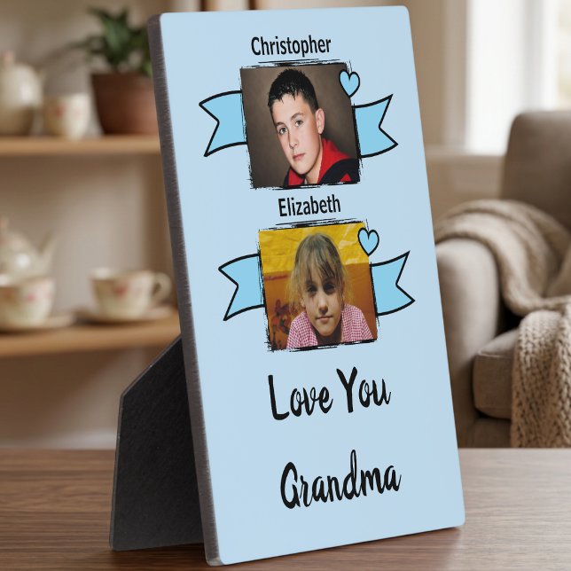 Placa Expositora 2 foto te amo abuela azul (Subido por el creador)