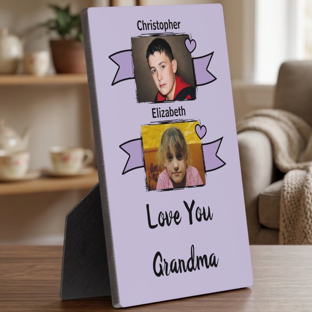 Placa Expositora 2 foto te amo abuela púrpura (Subido por el creador)