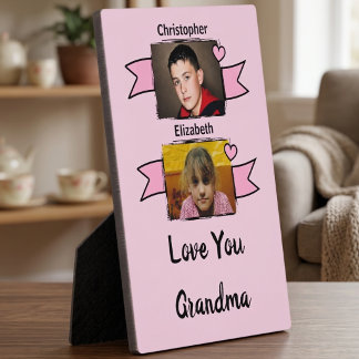 Placa Expositora 2 foto te amo abuela rosa