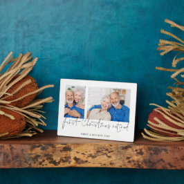 Placa Expositora 2 Fotos Nombre del guión Primera Navidad Retirada