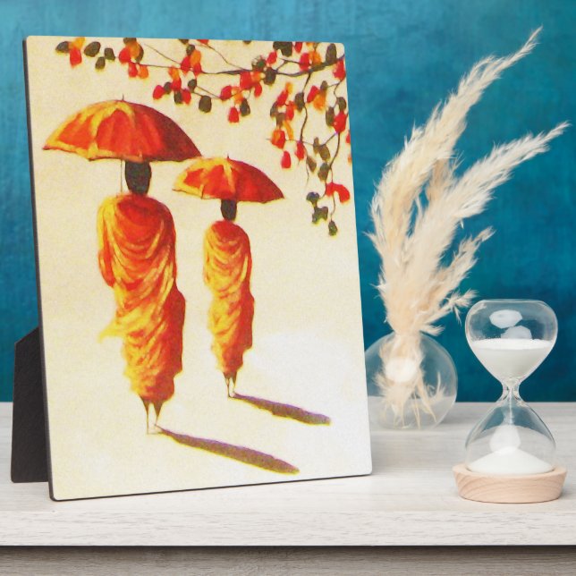 Placa Expositora 2 Monjes budistas laosianos (Lado)