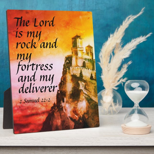 Placa Expositora 2 Samuel 22:2 (Lado)