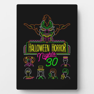 Placa Expositora 30 años de Noches de Horror de Halloween