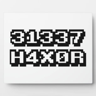 PLACA EXPOSITORA 31337 H4X0R