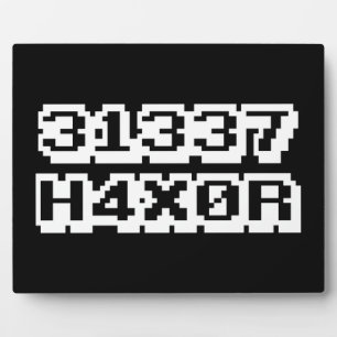 PLACA EXPOSITORA 31337 H4X0R