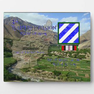 Placa Expositora 3.ª División de Infantería OEF Veteranos Plaque